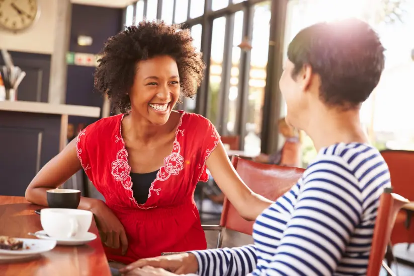 Confident women colleagues